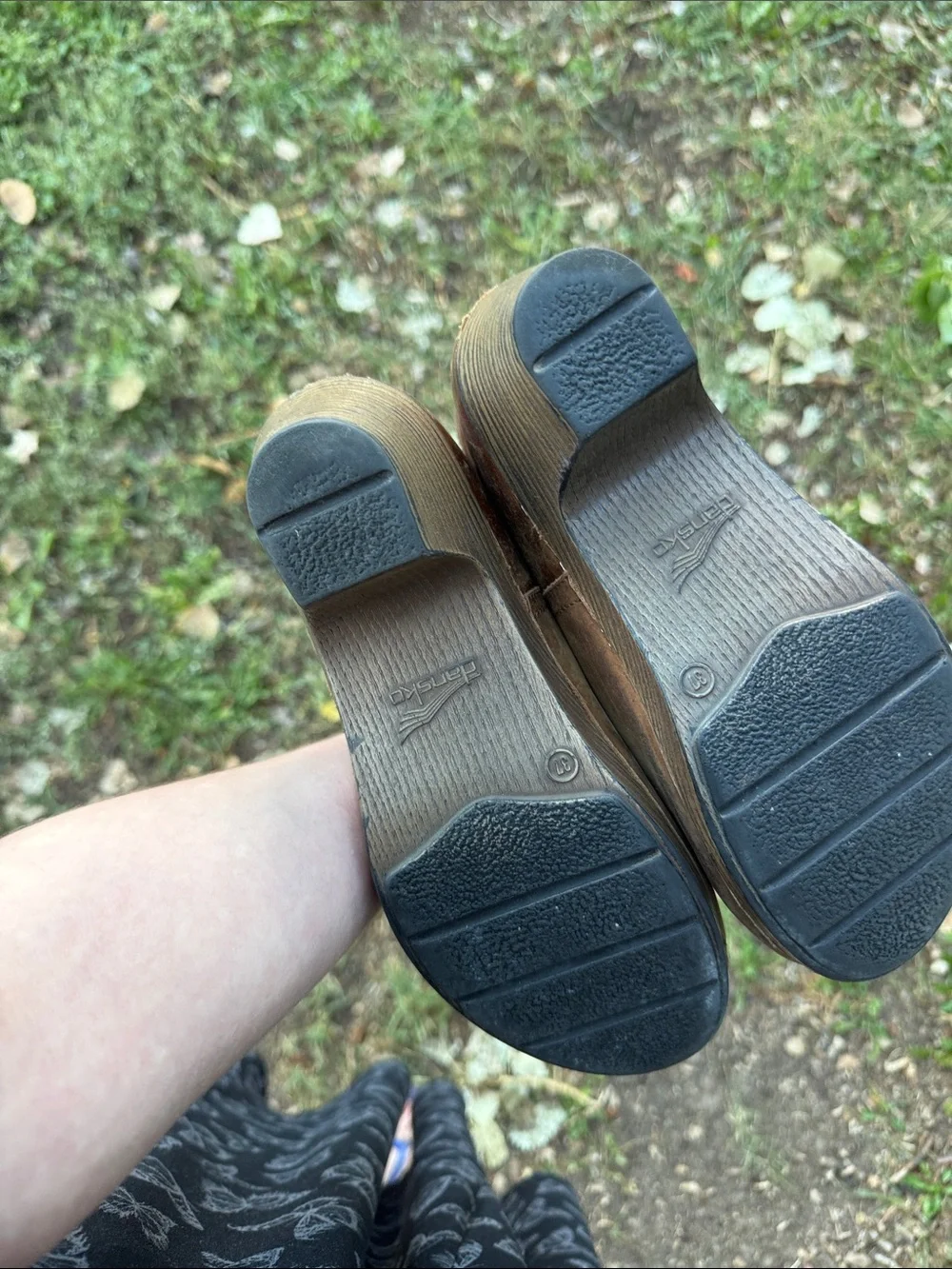 Dansko distressed booties